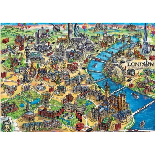 London Map, Educa Puzzle 500 pcs
