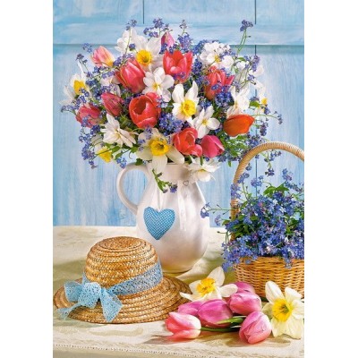 Spring in Flower Pot, Castorland Puzzle 500 pcs