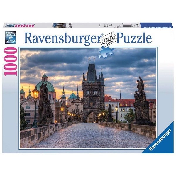 Séta a Károly hídon - Prága, 1000 darabos Ravensburger puzzle