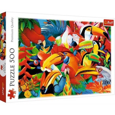 Colourful Birds, Trefl puzzle, 500 pcs