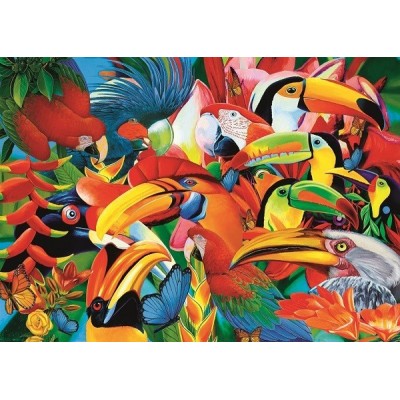 Madár színkavalkád, 500 darabos Trefl puzzle