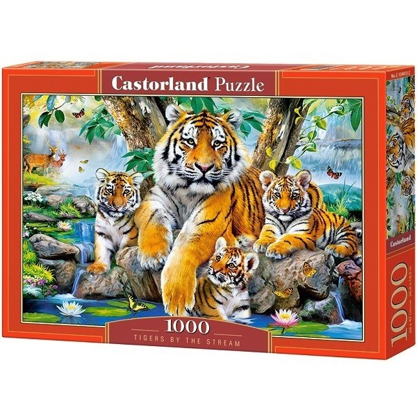 Tigris család, 1000 darabos Castorland Puzzle