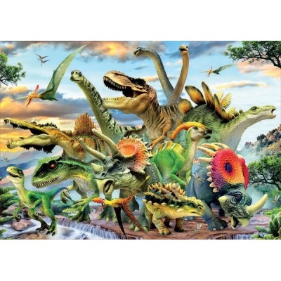 Dinoszauruszok, 500 darabos Educa puzzle