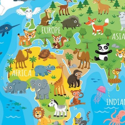 Animals World Map, Educa puzzle 150 pc