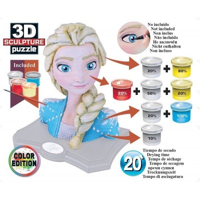 Frozen 2 - Elsa - Color Edition, 3D Sculpture puzzle 163 pc