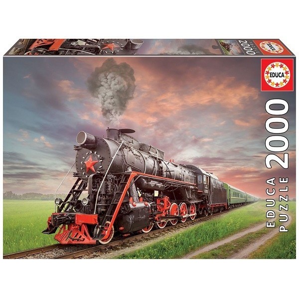 Steam train, Educa Puzzle 2000 pc